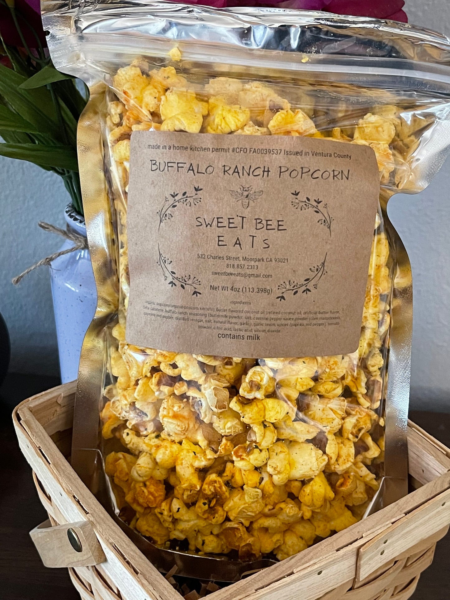 Buffalo Ranch Popcorn